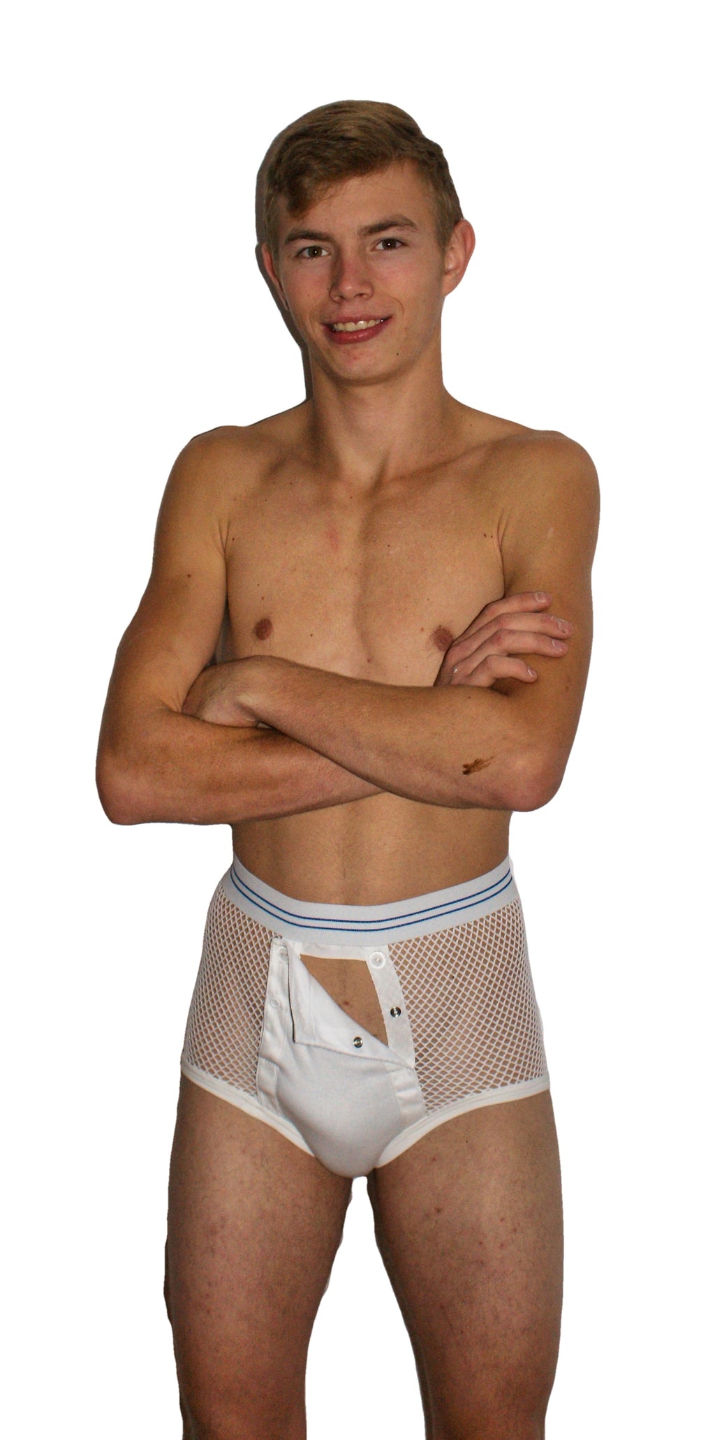String Briefs With double seat with front flap