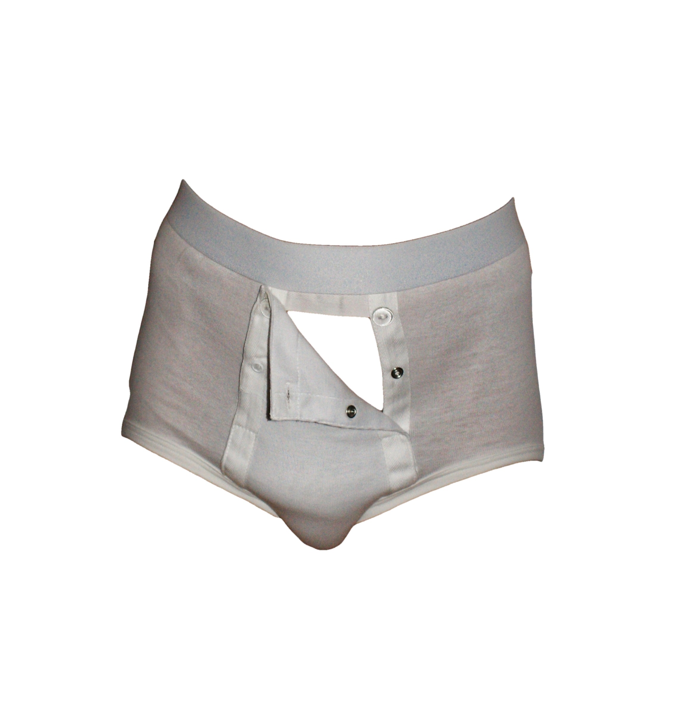 Briefs With double seat with front flap with high waist.