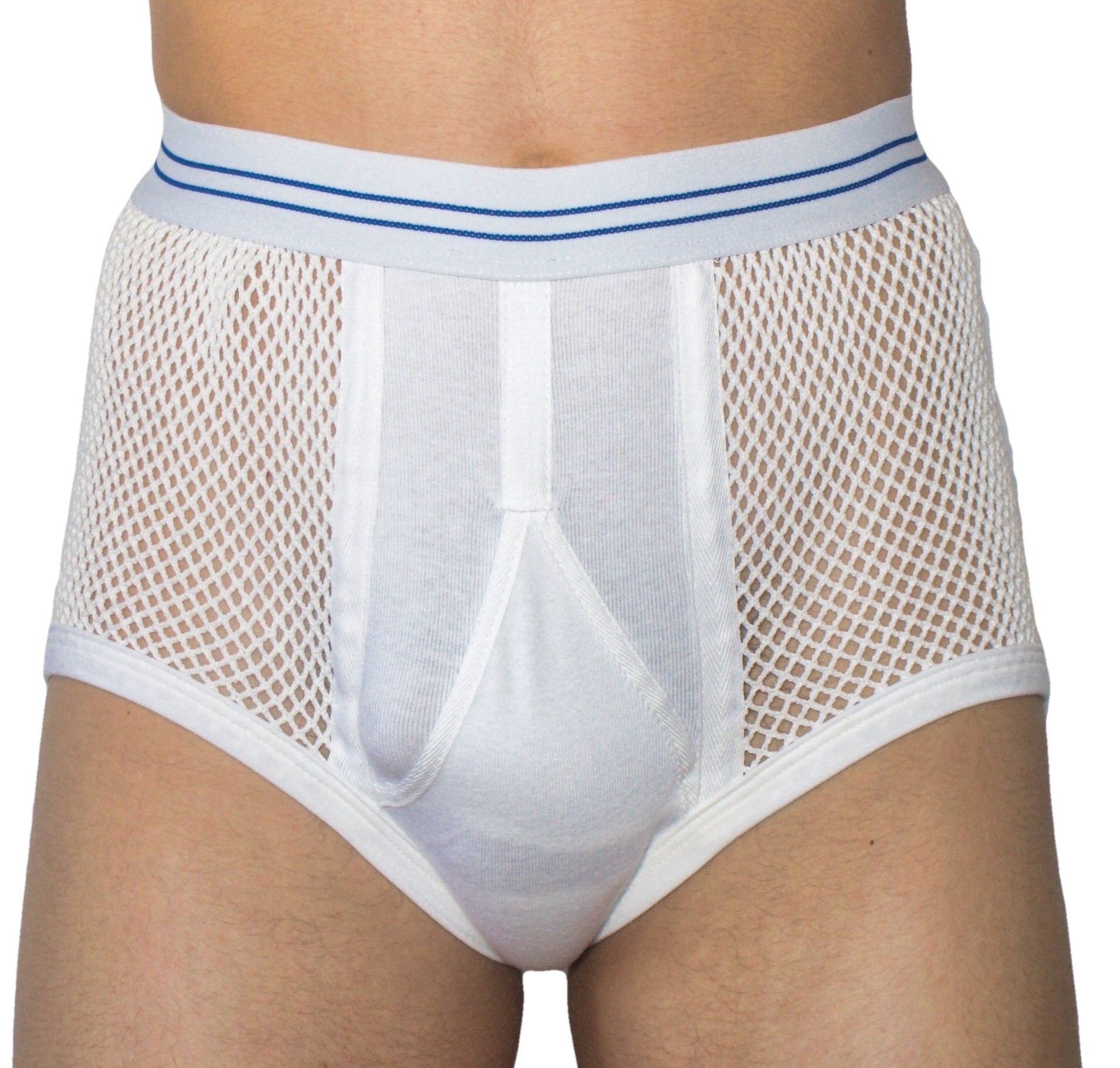 String Briefs With Y Front Panel
