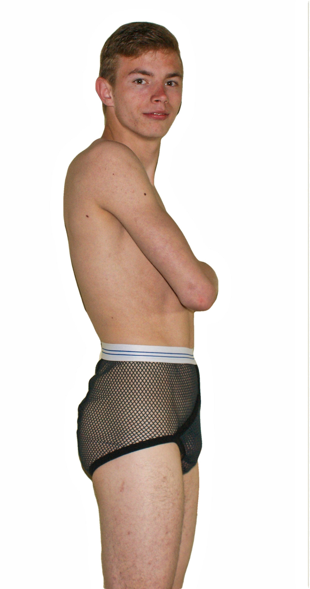 String Briefs With double seat in Black