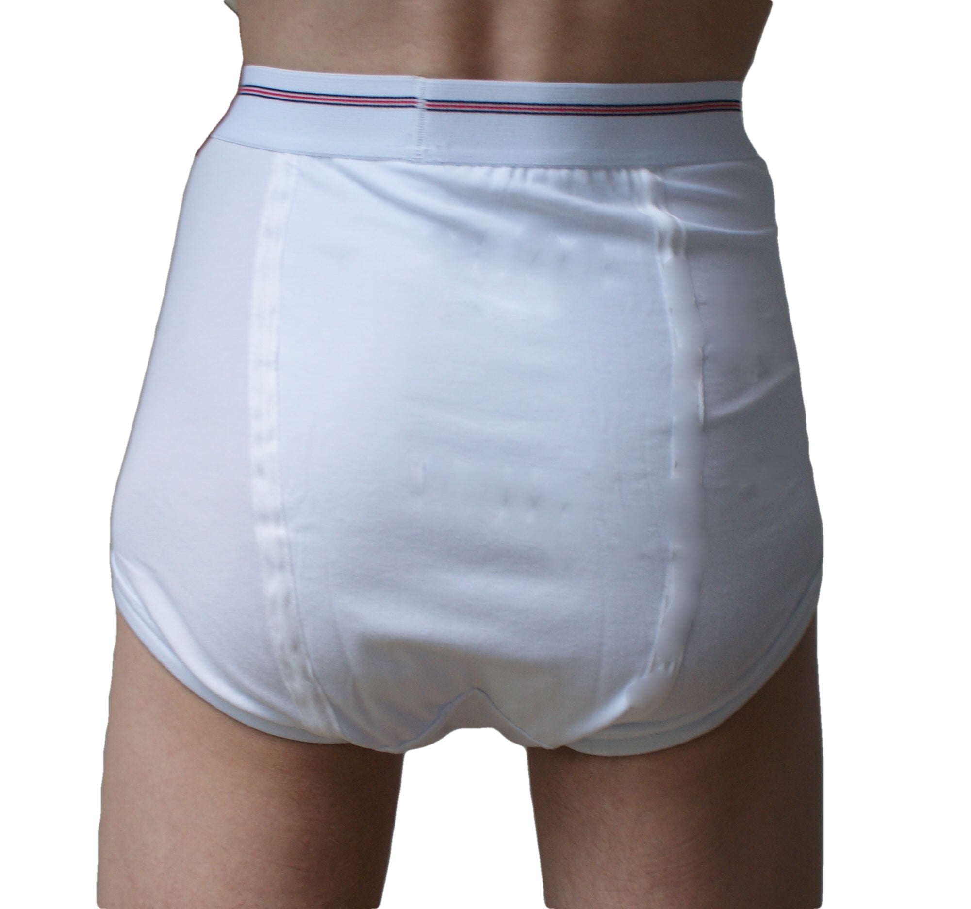 Briefs With double seat with zipped front flap with high waist and double seat