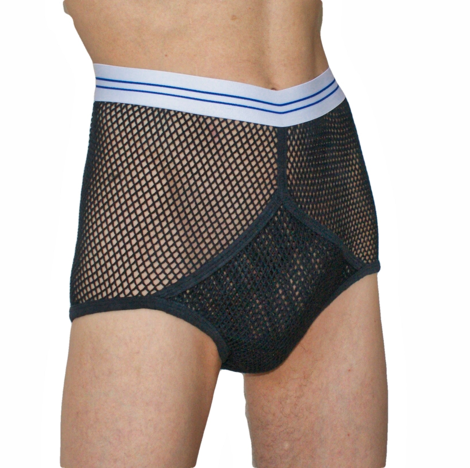 String Briefs With double seat in Black