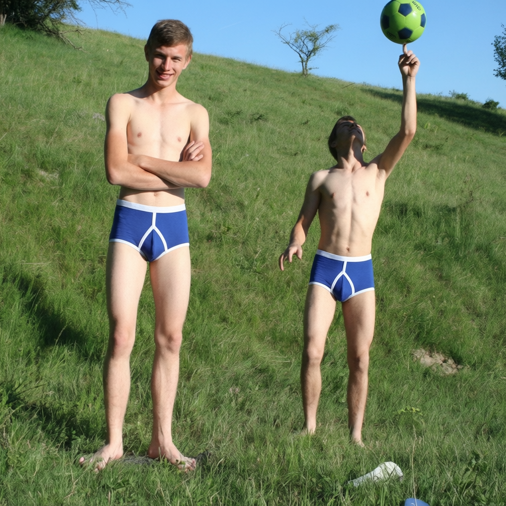 Royal Blue Nylon Retro Y-Front Briefs