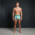 Handmade Cartoon Print Single Seat Briefs – Retro Cotton A-Front Underwear