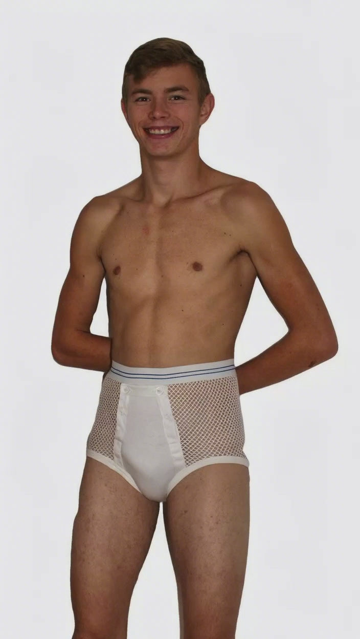 String Briefs With double seat with front flap